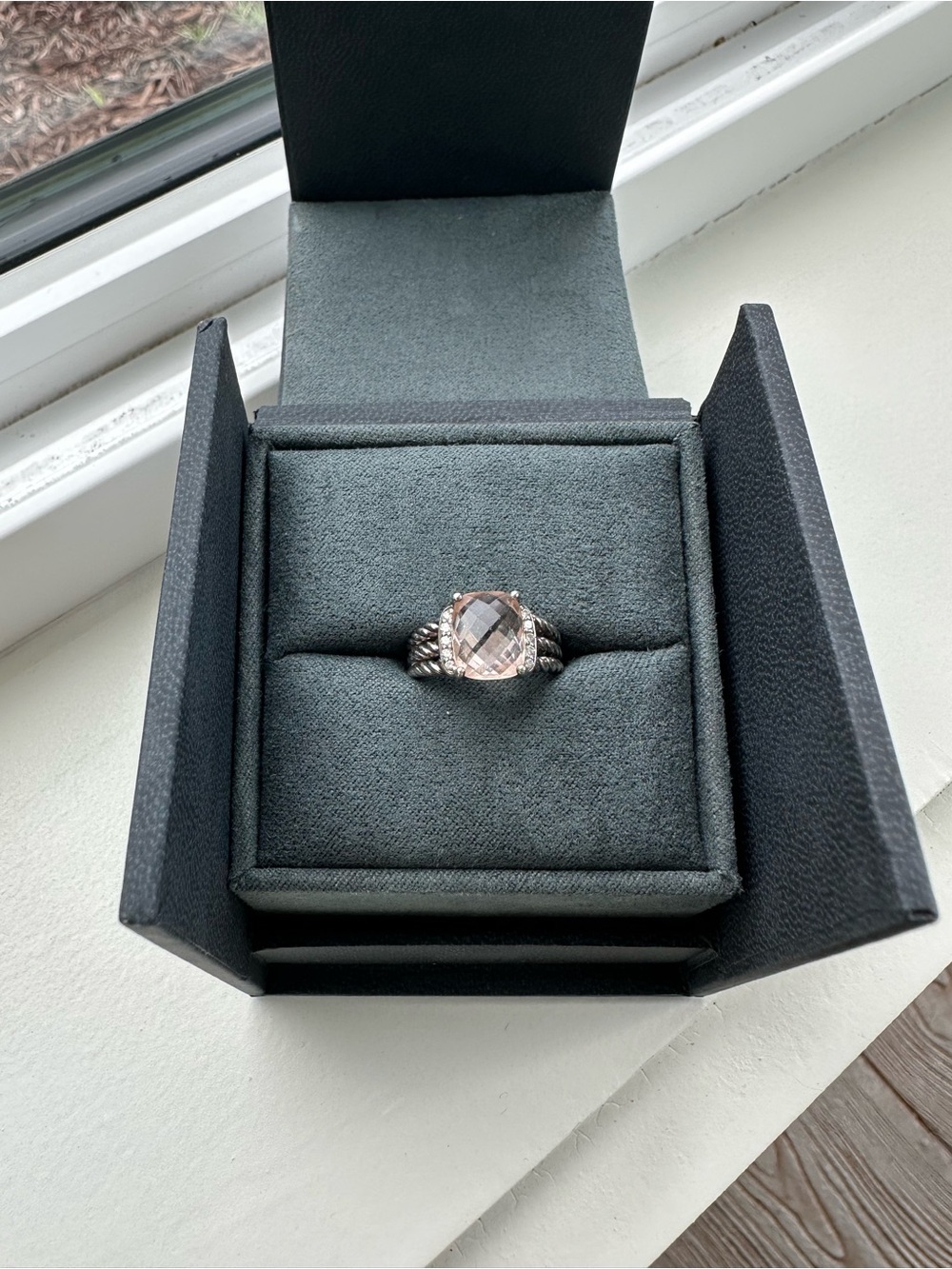 David Yurman Petite Wheaton Morganite Ring